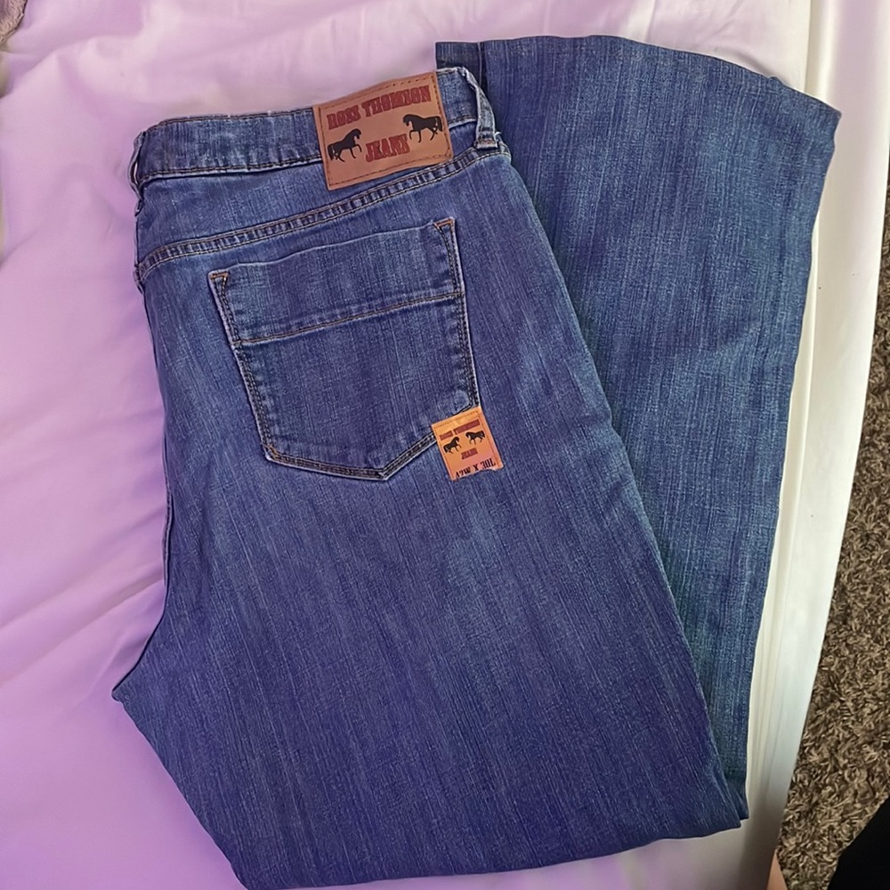 bootcut jeans.  new.